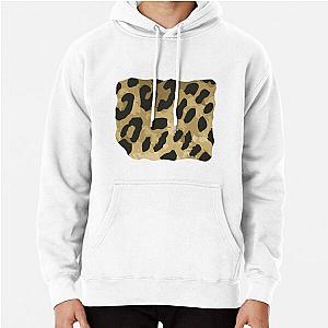 Large Leopard Print graphic  Pullover Hoodie RB1602