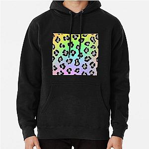 Rainbow Leopard Print Pullover Hoodie RB1602