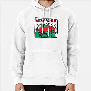 Keith Haring Hoodies – New York Apple Printed Unisex Hoodie