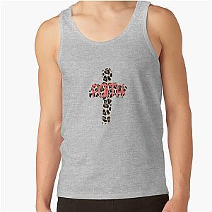 Leopard Print Faith Cross Religious Christian Tank Top RB1602