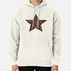 Leopard Print Pattern Star Shape Pullover Hoodie RB1602