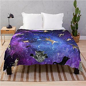 Space Cats Throw Blanket