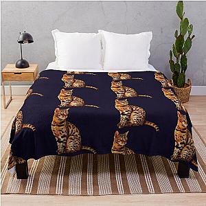 Bengal Cat Kitten Amazing Leopard Cat Throw Blanket