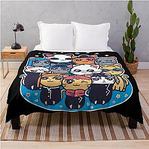 Jujutsu Cat-isen Throw Blanket