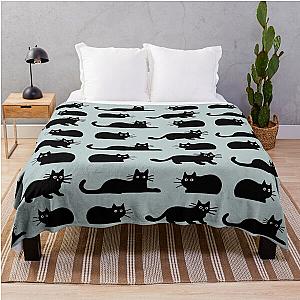 Black Cat Throw Blanket