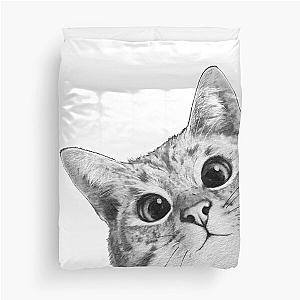 sneaky cat Duvet Cover