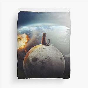 Cat Victory Duvet Cover