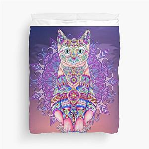 Cat Mandala Duvet Cover