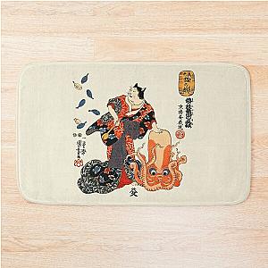 Utagawa Kuniyoshi, Cat Impersonating a Scene from Kabuki, 1847 Bath Mat