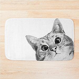 sneaky cat Bath Mat