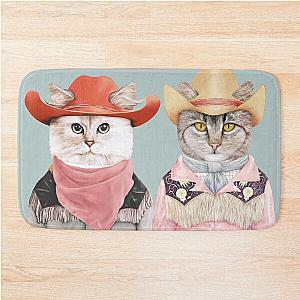 Cowboy Cats Bath Mat