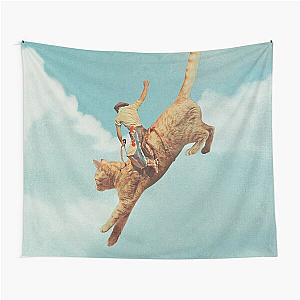 Meehaw - Rodeo Cat  Bronc Tapestry