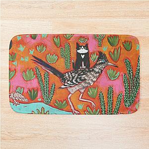 The Roadrunner and Cat Friend Bath Mat