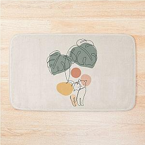 Cat and Plant 36 Bath Mat