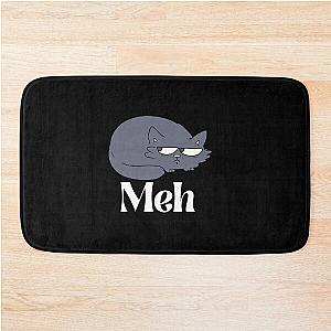 Funny Meh Cat Bath Mat