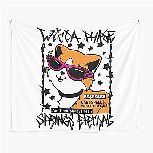 Wicca Phase Springs Eternal Cat Tapestry