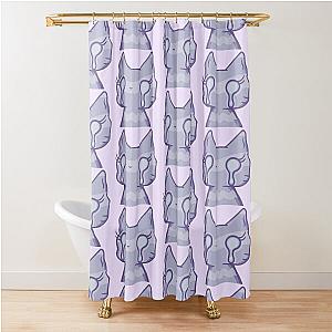 Silly Sad Cat Shower Curtain