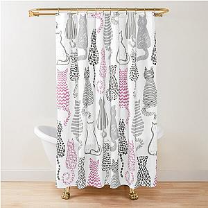 Cat Kitty Kitten cute Patern  Shower Curtain