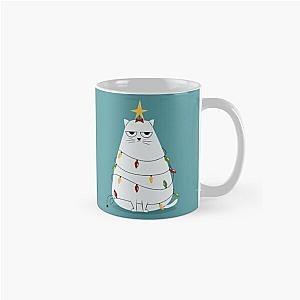 Grumpy Christmas Cat Classic Mug