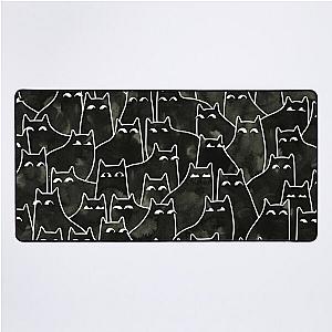 Suspicious Cats Desk Mat