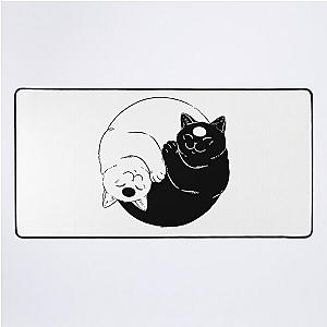 Yin Yang Cats Desk Mat