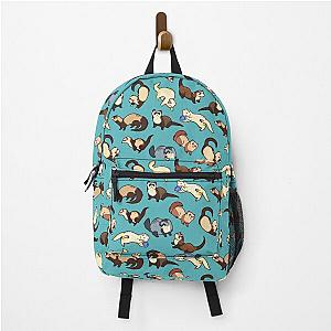 cat snakes in blue Backpack