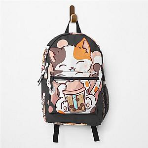 Cat Boba Tea Bubble Tea Anime Kawaii Neko Backpack