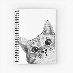 sneaky cat Spiral Notebook