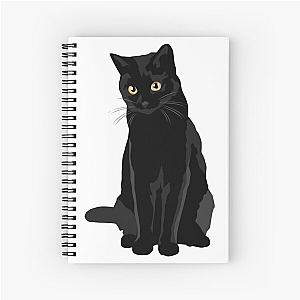 Black Cat Spiral Notebook