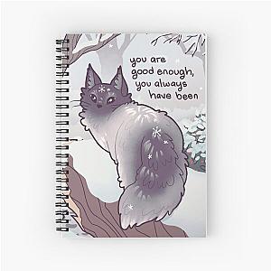 "You are good enough, you always have been" Norwegian Forest Cat in The Snow Spiral Notebook