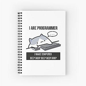 Cat programmer Spiral Notebook