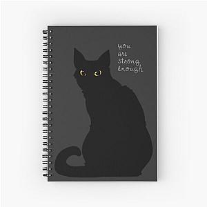 "Strong Enough" Cat Spiral Notebook