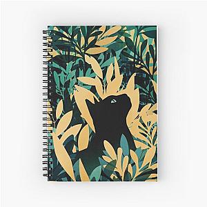 BLACK CAT ART iPhone Case Spiral Notebook