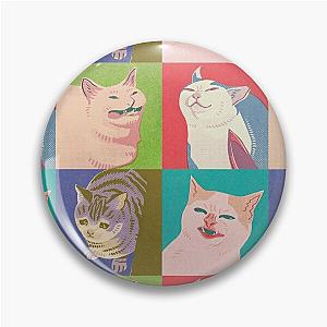 Four Meme Cats of the Apocalypse Pin