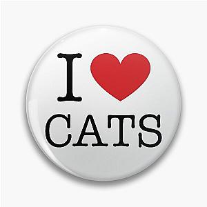 I Love Cats - I Heart Cats Pin