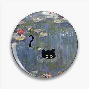 Cat Monet Waterlily Pin