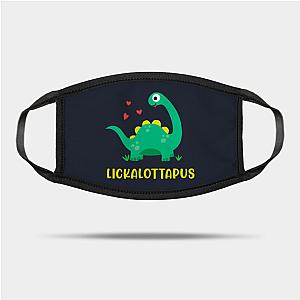 Lesbian Face Masks - Lesbian - Lickalottapus with cute green dinosaur Design Mask TP1503