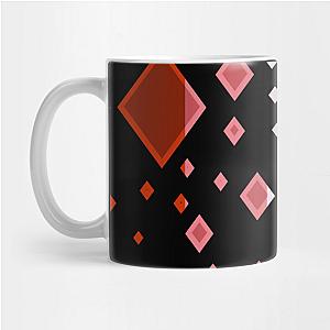 Lesbian Mugs- Lesbian Pride Flag Falling Diamonds on Black Mug TP1503