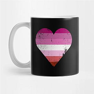 Lesbian Mugs- Lesbian Pride Heart Flag Mug TP1503