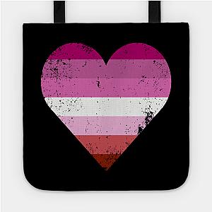 Lesbian Bags - Lesbian Pride Heart Flag Tote TP1503