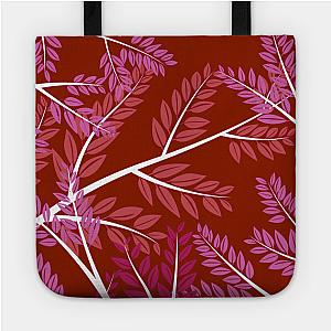 Lesbian Bags - Lesbian Pride Overlapping Simple Leafy Branches Tote TP1503