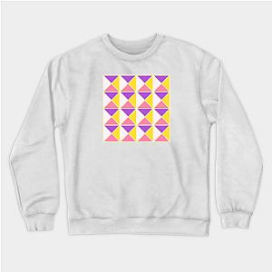 Lesbian Sweatshirts - Sapphic Pride Triangle Pattern Sweatshirt TP1503