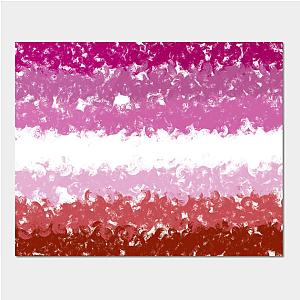 Lesbian Posters - Lesbian Swirls Flag Design Poster TP1503