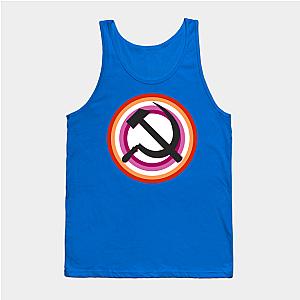 Lesbian Tank Tops - Lesbian Pride Communist Tank Top TP1503