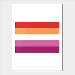 Lesbian Posters - Lesbian Pride Flag Poster TP1503