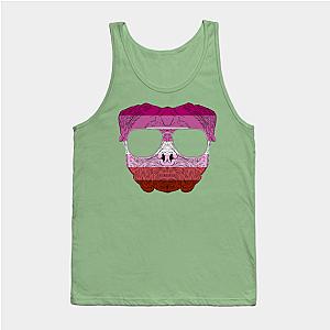 Lesbian Tank Tops - Pug Dog Face Gay Pride Lesbian Rainbow Flag with Sunglasses Tank Top TP1503