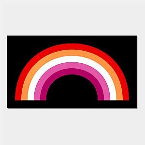 Lesbian Posters - New Lesbian Pride Flag Rainbow Poster TP1503