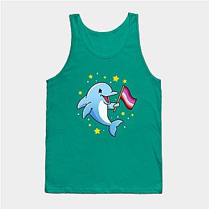 Lesbian Tank Tops - Lesbian Dolphin Lesbian Pride Tank Top TP1503