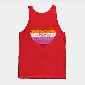 Lesbian Tank Tops - Lesbian Pride Flag Tank Top TP1503