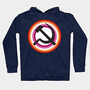 Lesbian Hoodies - Lesbian Pride Communist Hoodie TP1503